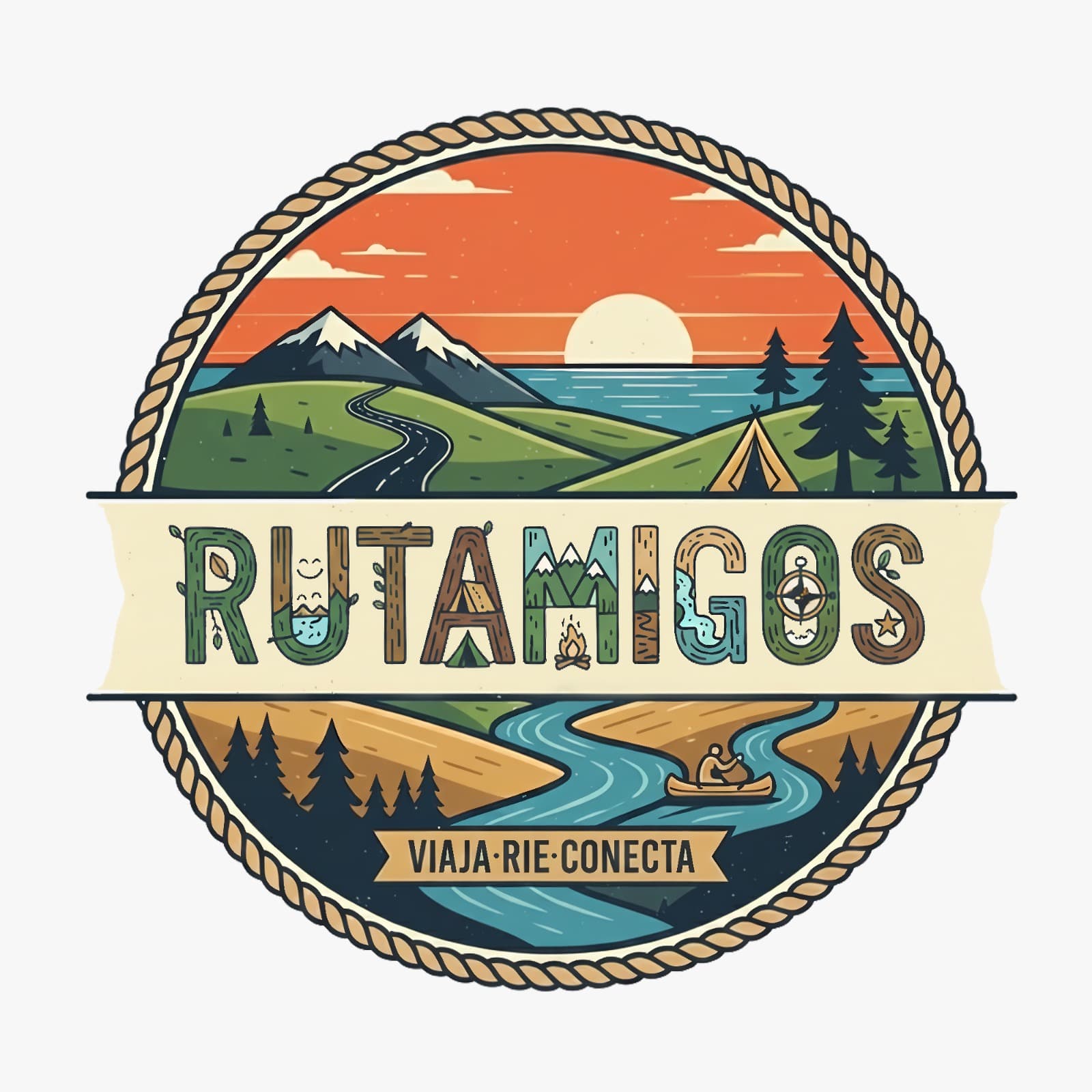 Insignia circular de RutAmigos